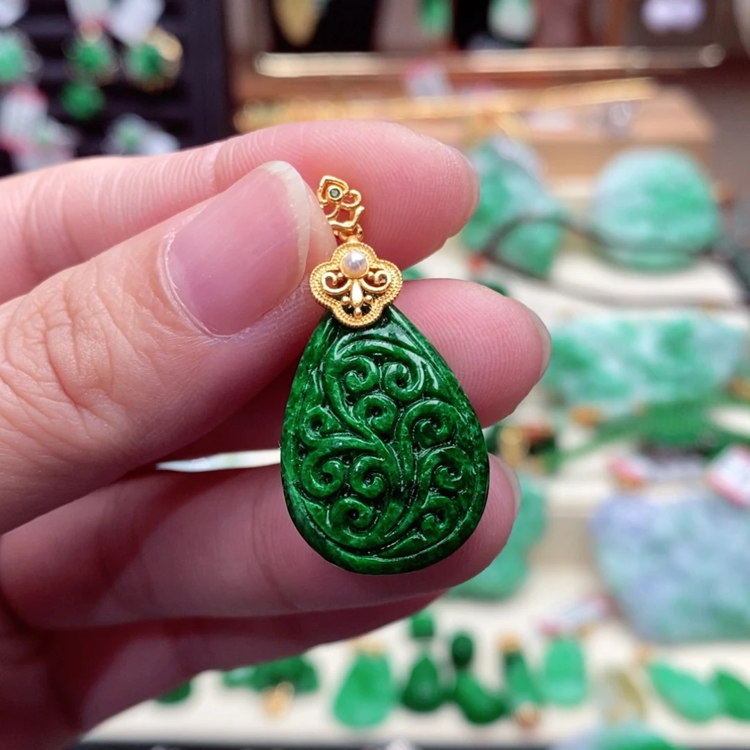 颈饰未镶嵌翡翠翡翠吊坠