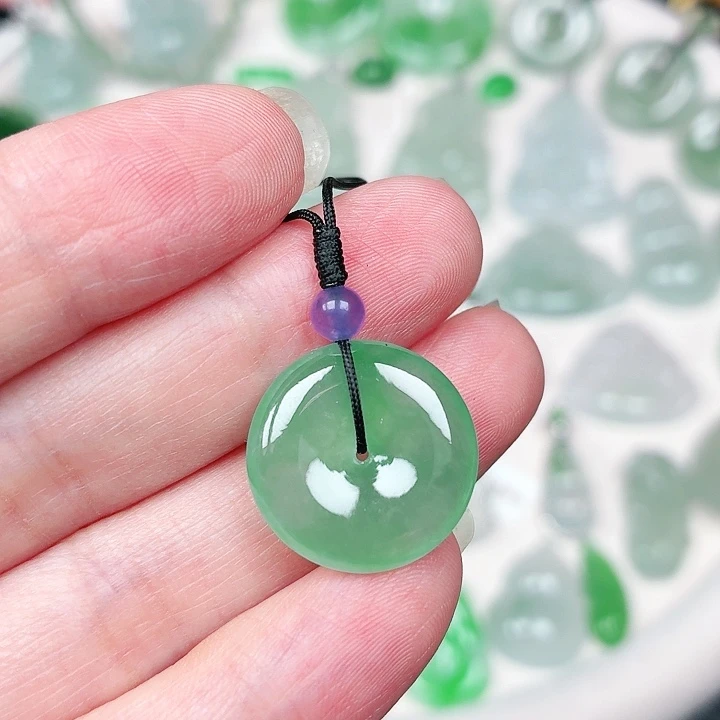 颈饰未镶嵌翡翠缅甸天然A货翡翠