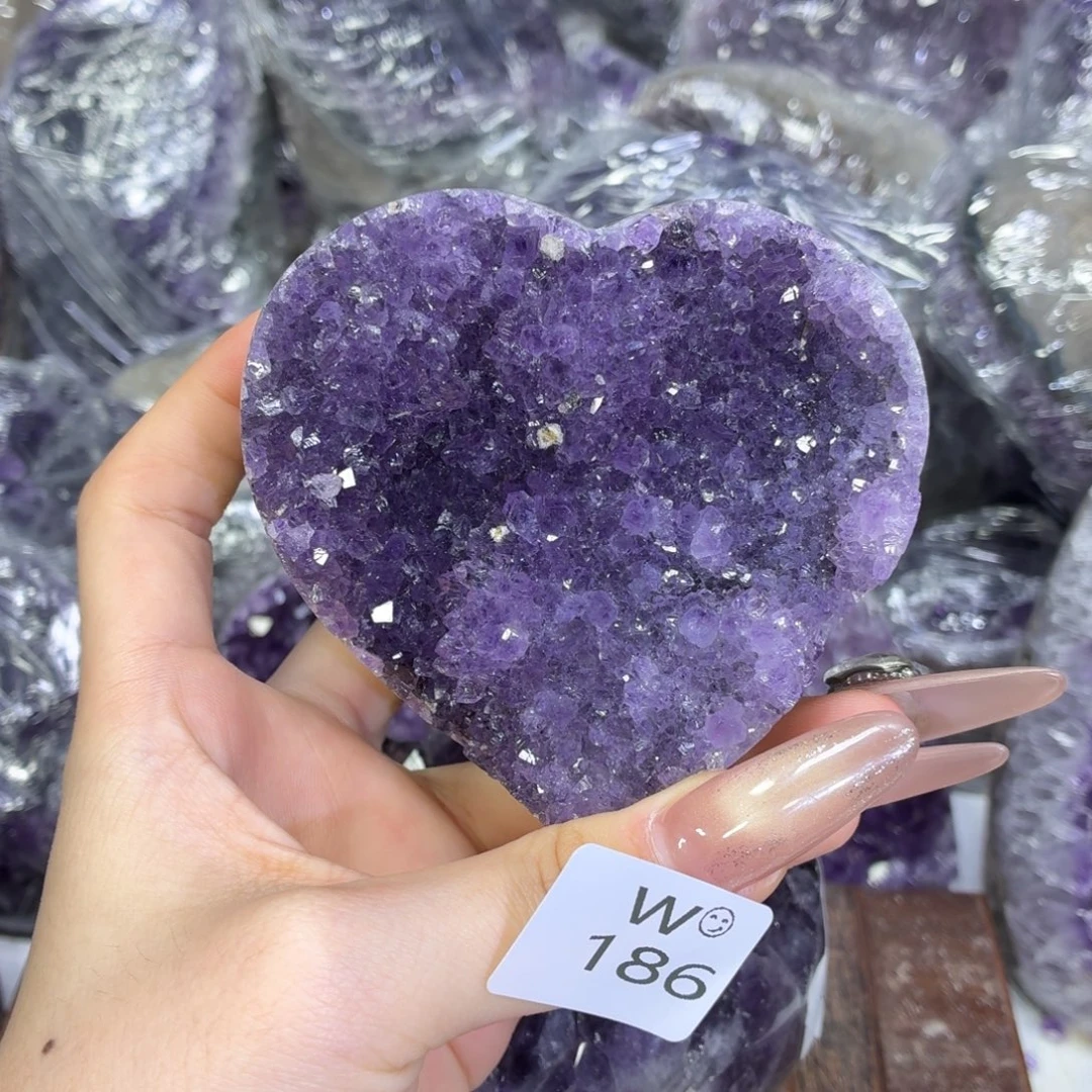 紫晶未镶嵌摆件紫水晶