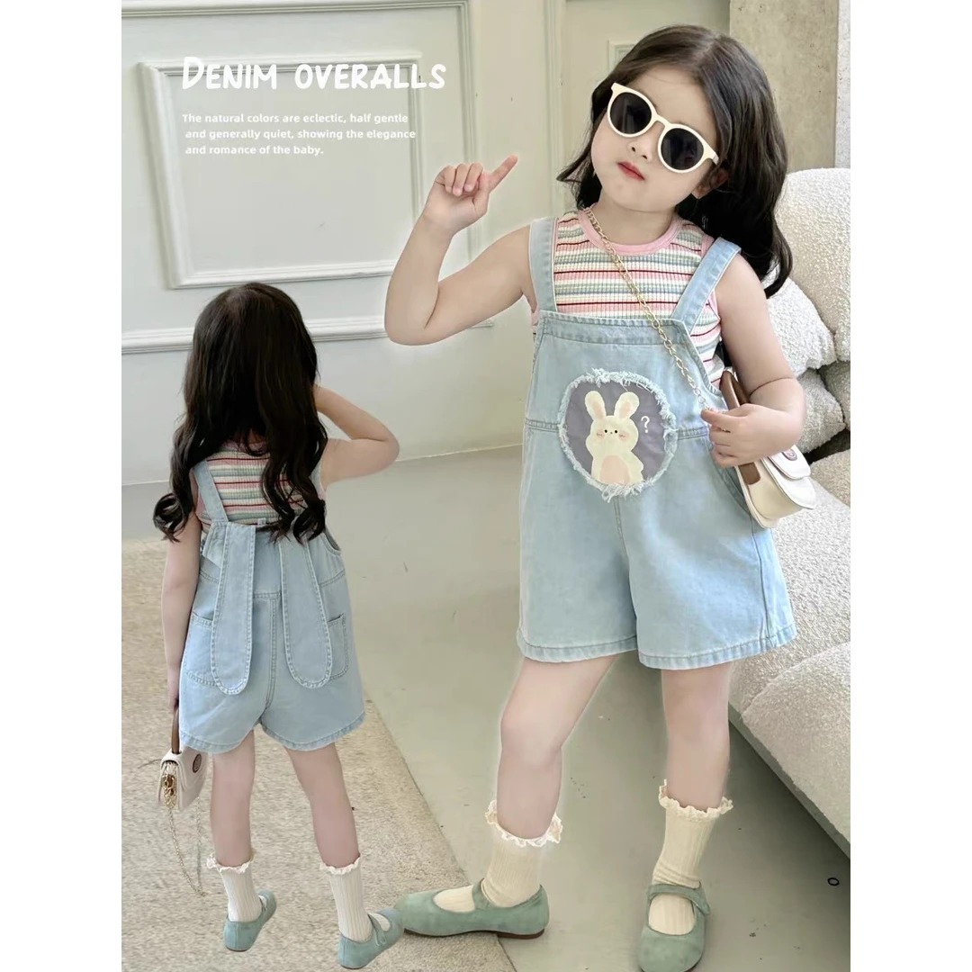 【145】-女童学院风套装夏季2025新款儿童服装卡通两件套118