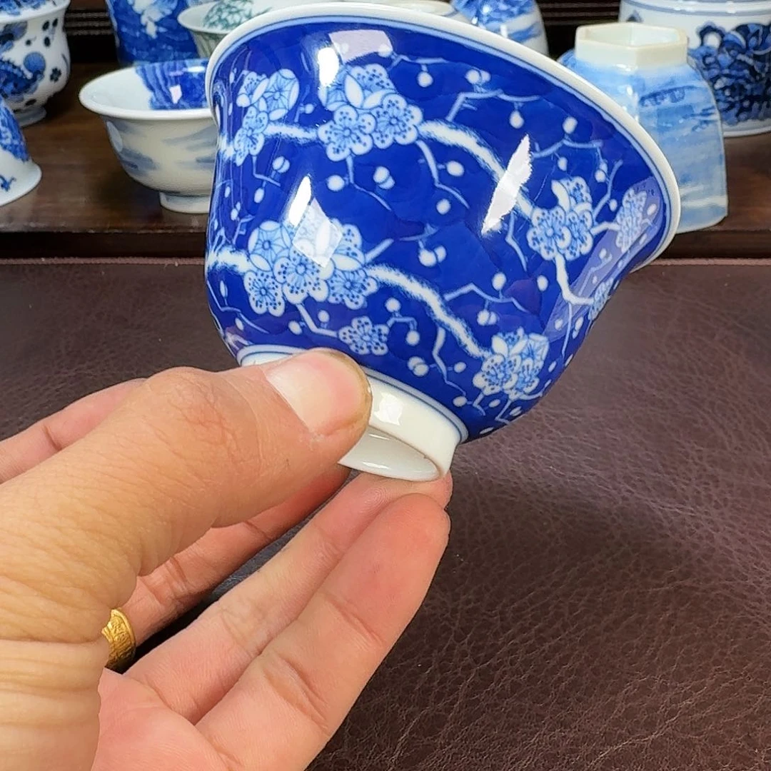 瓷片峻***弟当代景德镇陶瓷手绘茶具