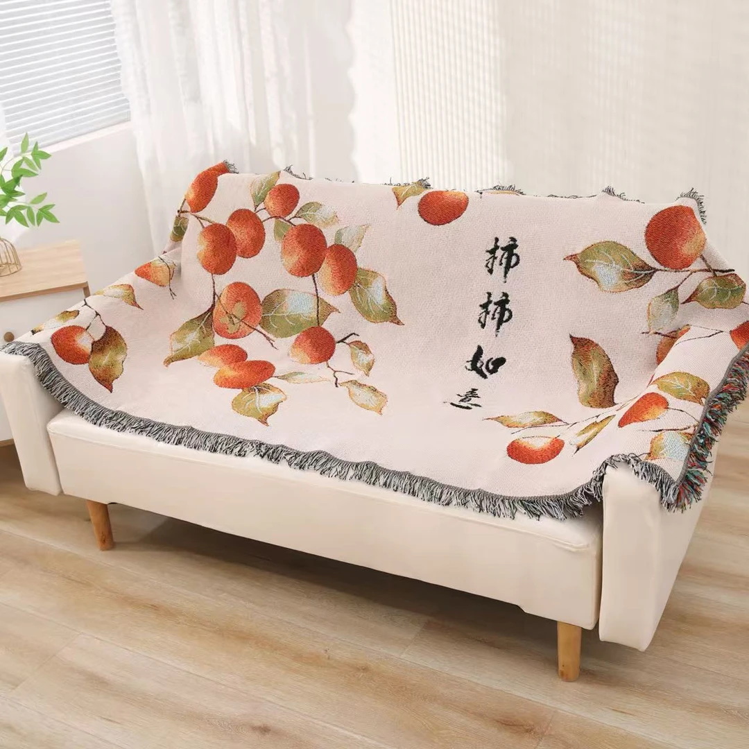 大头鸭马小胖【85/175柿柿如意】沙发巾一条（±5厘米 含流苏）