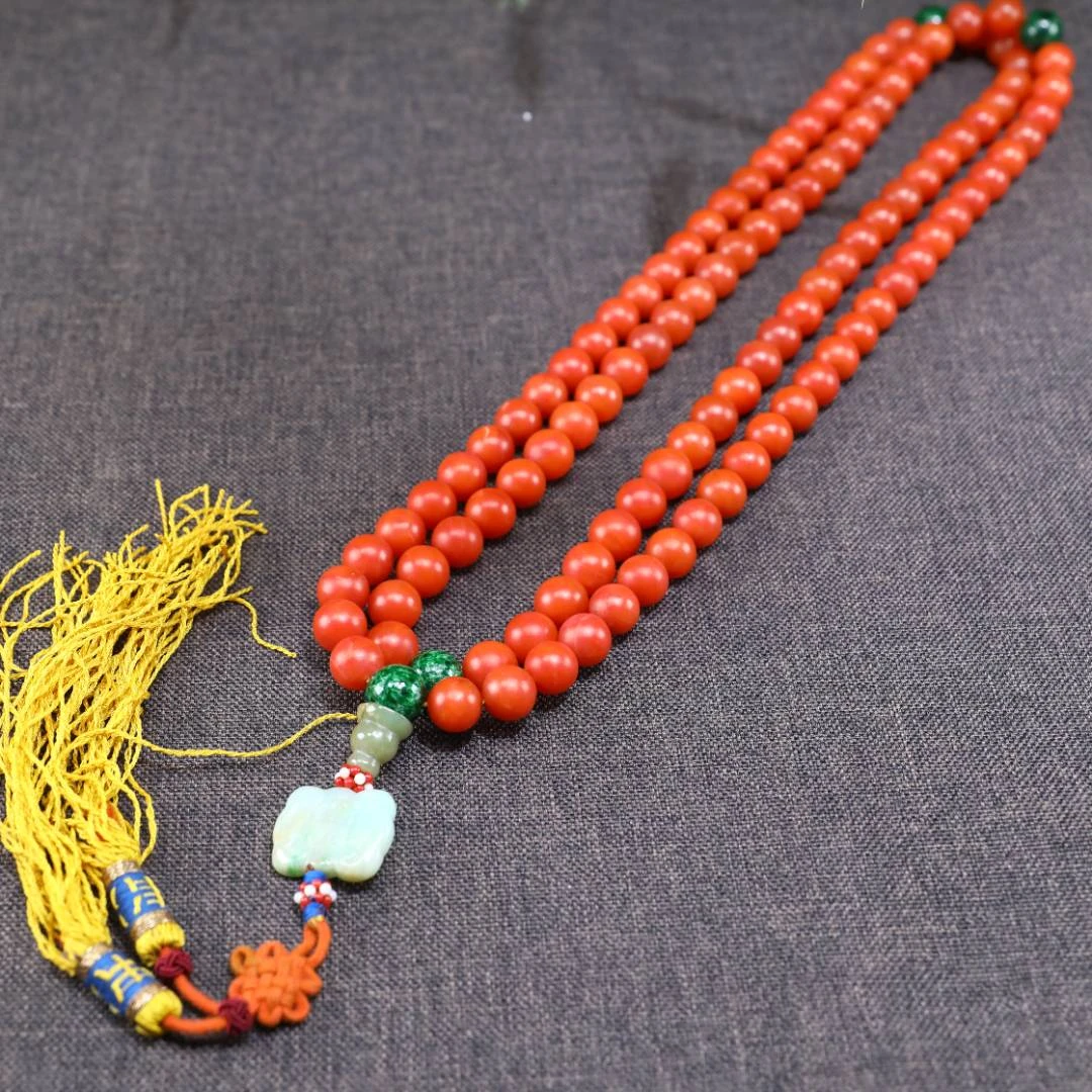 250601033/博古通今/集古藏今/玛瑙108/古董首饰