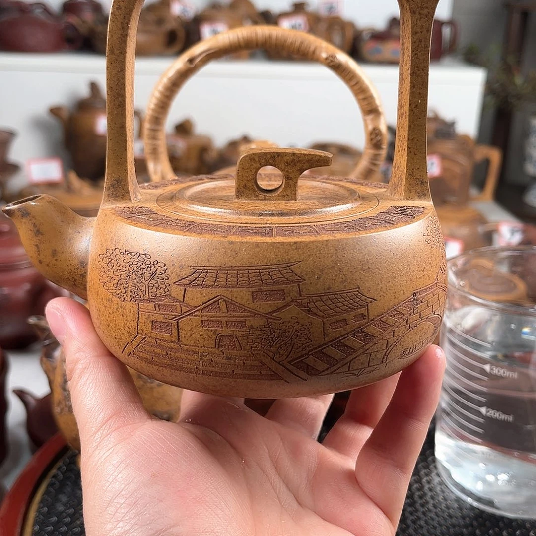 紫泥茶壶宜兴紫砂