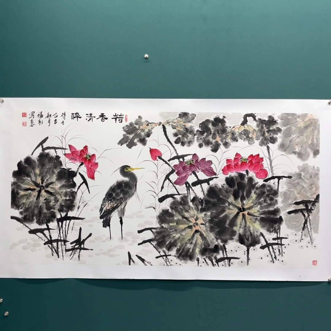 国画艺术家真人手绘