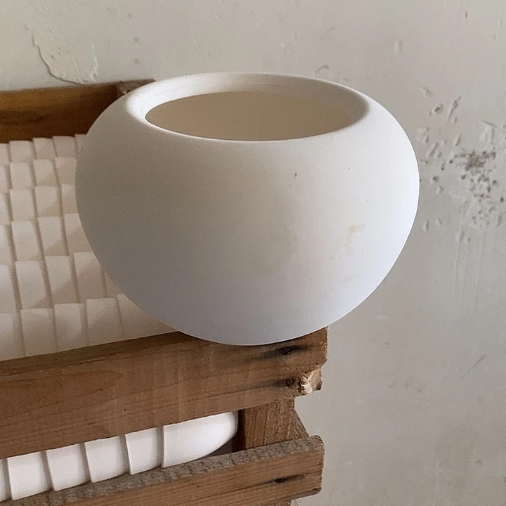 摆件陶盆有孔 微瑕介意勿拍