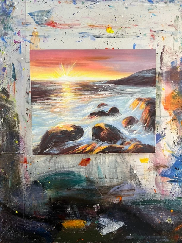 晨曦挂画房间画现代装饰画尺寸50x60CM