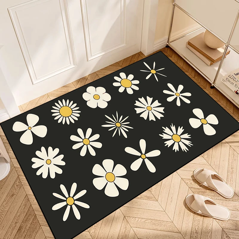 X254-1【50*80cm】硅藻泥地毯家用玄关门口入户客厅卧室床边毯地垫
