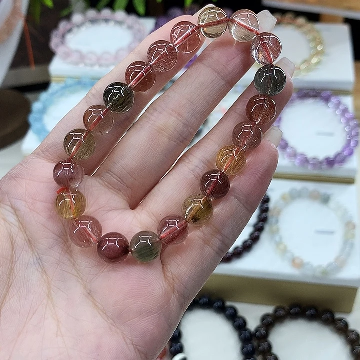 未镶嵌水晶手串9mm