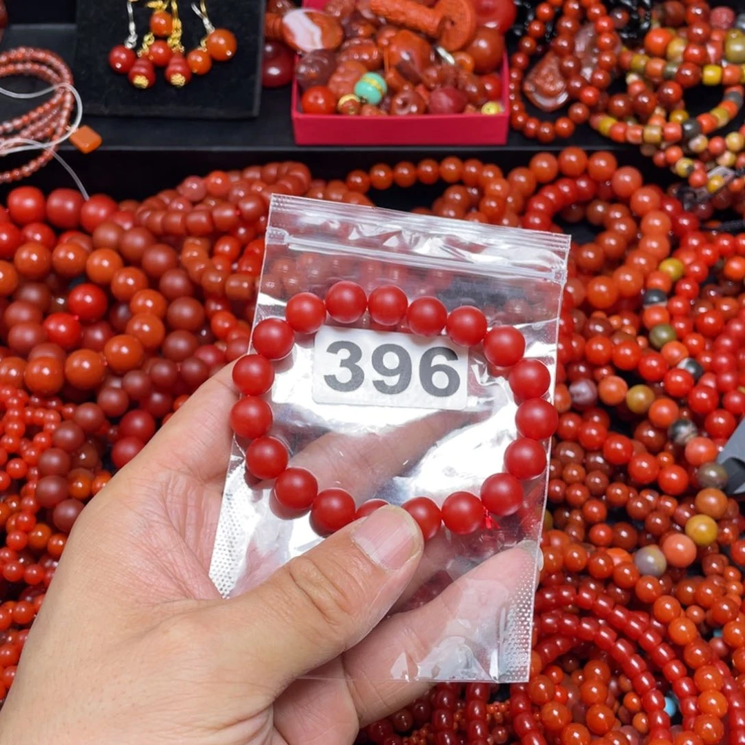 南红玛瑙手链未镶嵌金****慧