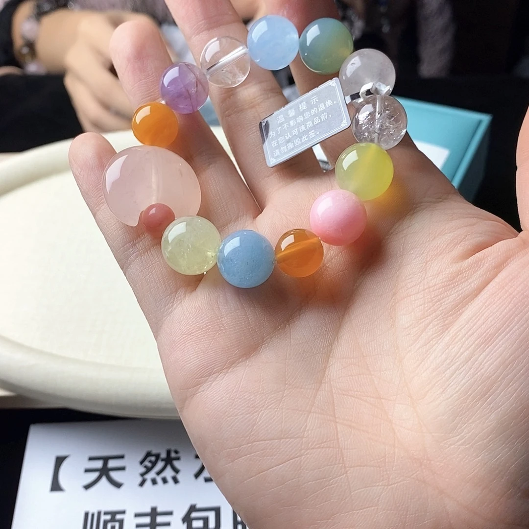 银S925镀金镶嵌手链水晶