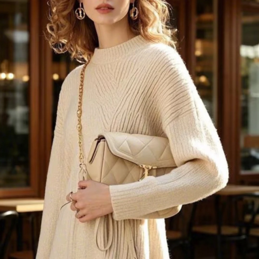 链接扣号连衣裙夏装白色宽松