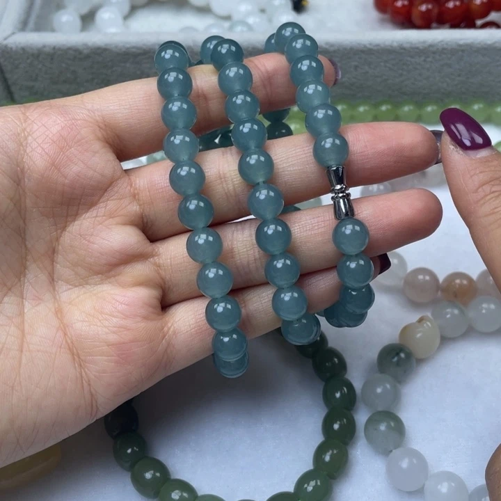 石英质玉（金丝玉）未镶嵌手链吊坠