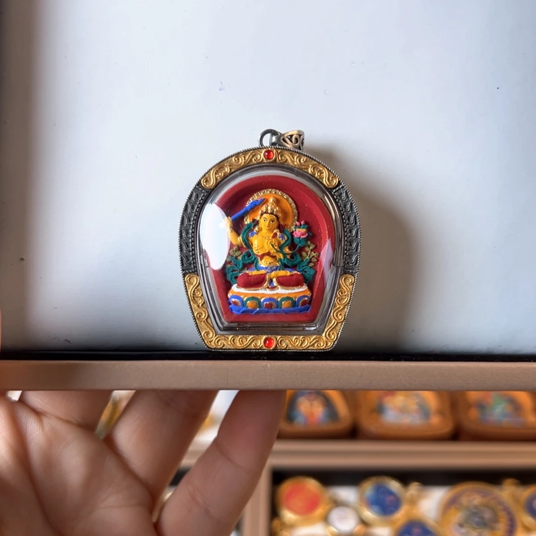 吊坠发****发装裱画立体擦擦文殊