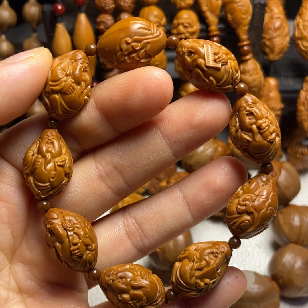 【闪购商品】手串/手链橄榄核荷叶财神