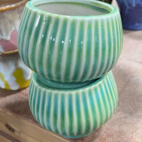 陶瓷新年快乐都是福利花盆满9包邮