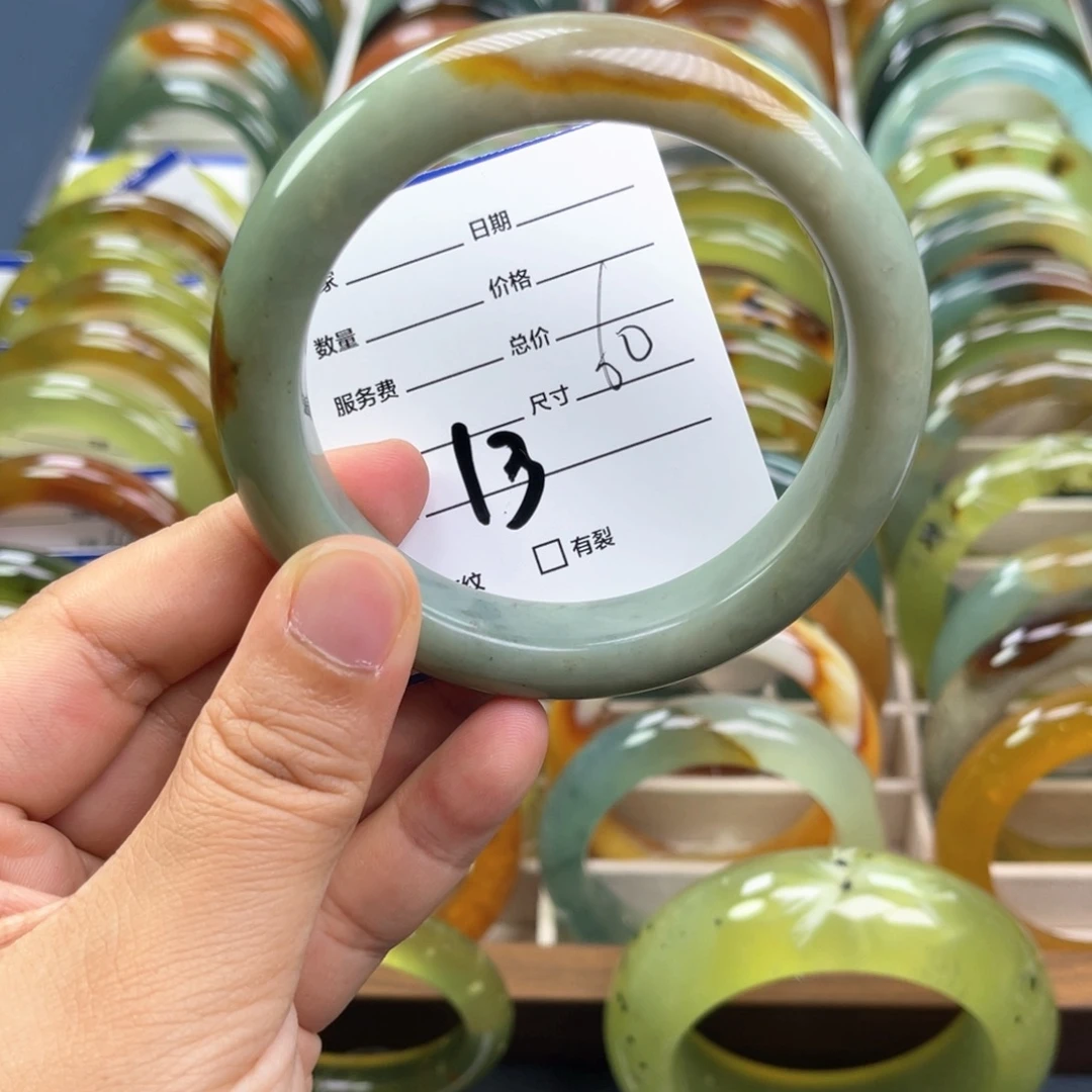 未镶嵌蛇纹石玉手镯