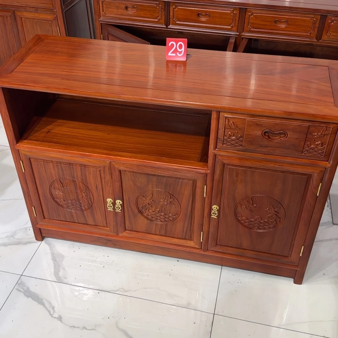 花梨木类成套家具福*刚果花梨118三门餐边柜