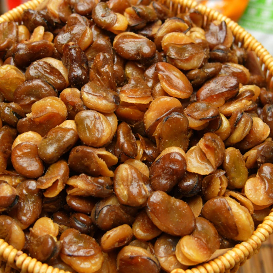 鲁味常生果【无干燥剂净重两斤】原味香辣味兰花豆下酒菜蚕豆