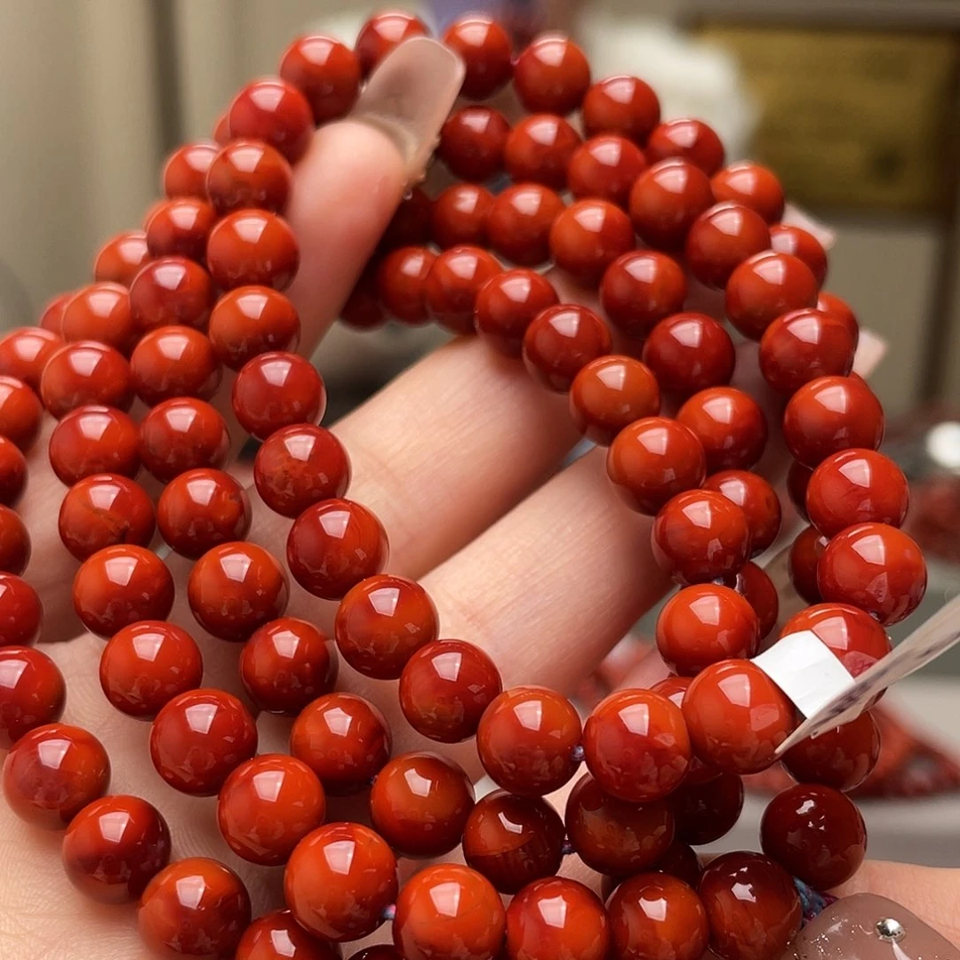 南红玛瑙手链未镶嵌