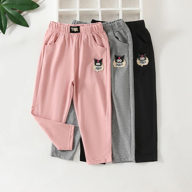 童装女童裤子夏装新款小女孩韩版洋气薄款长裤宝宝纯棉外穿休闲裤