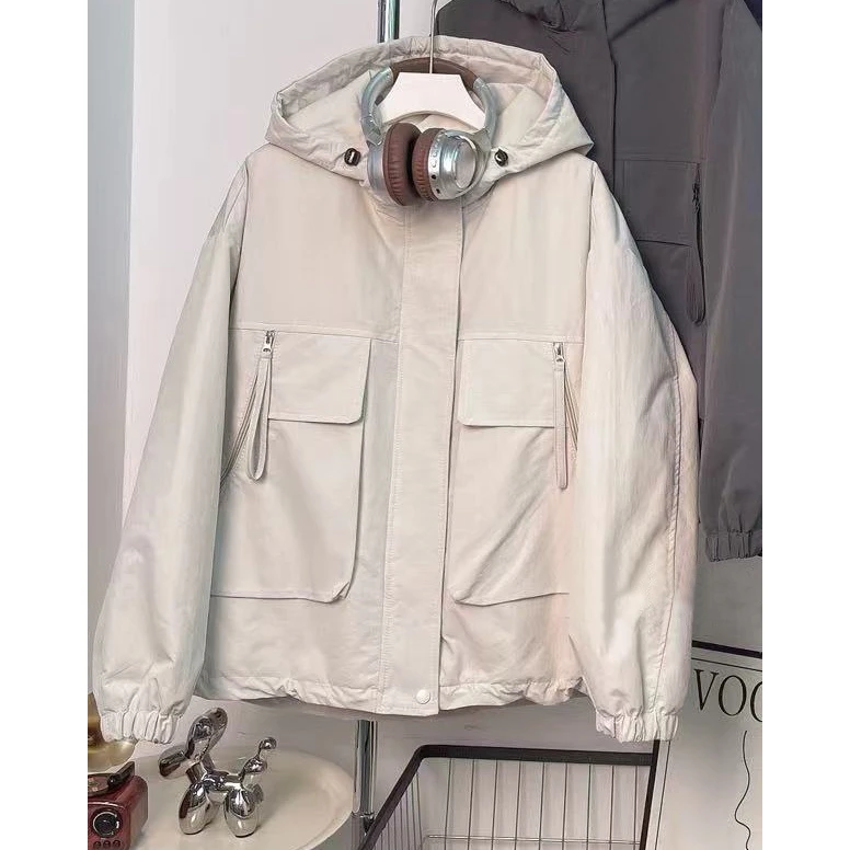 【棉衣系列】期待冬季 休闲百搭大口袋 保暖加绒加厚棉服外套