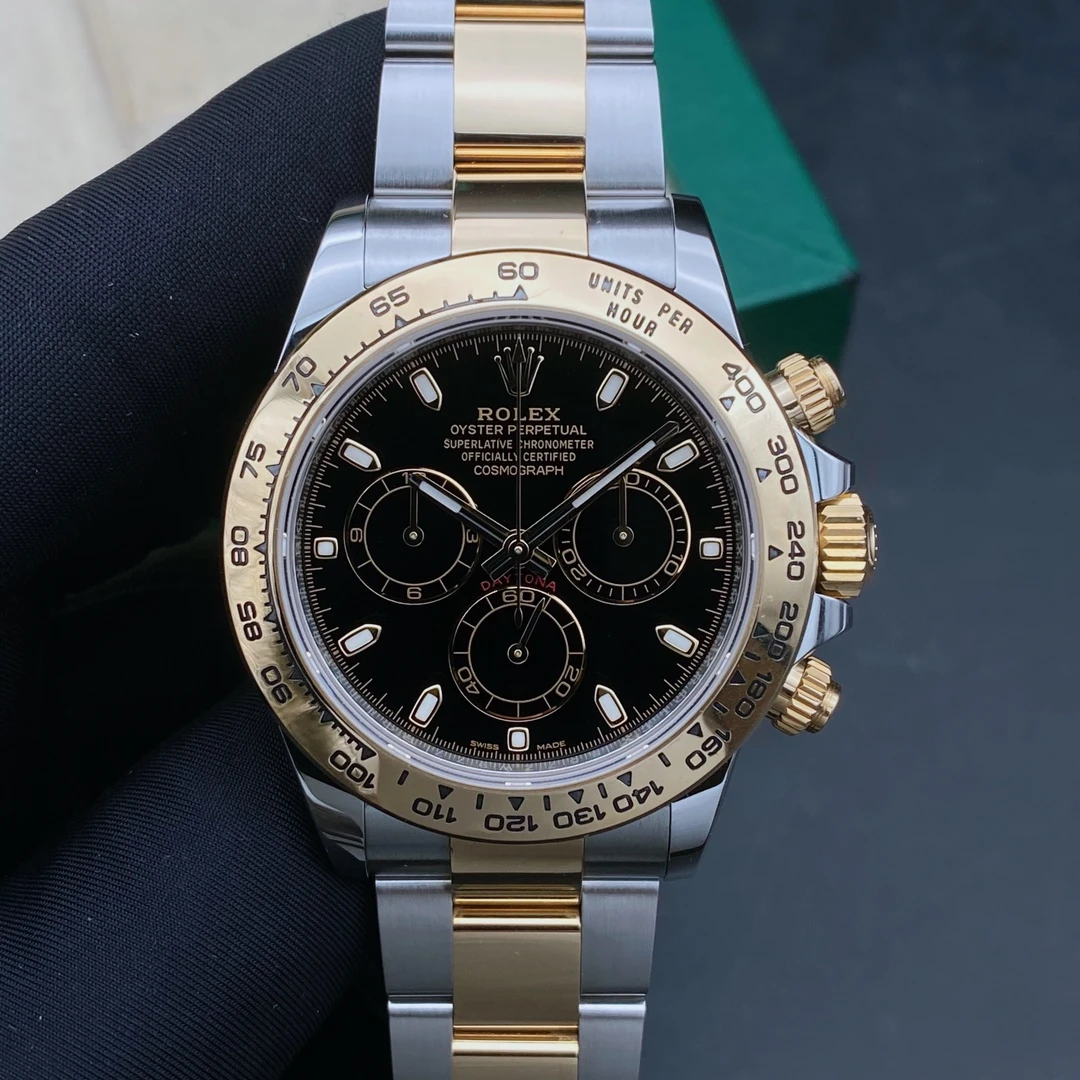 99新 Rolex/劳力士 22年全套/迪通拿116503黑盘/机械男表/表径40