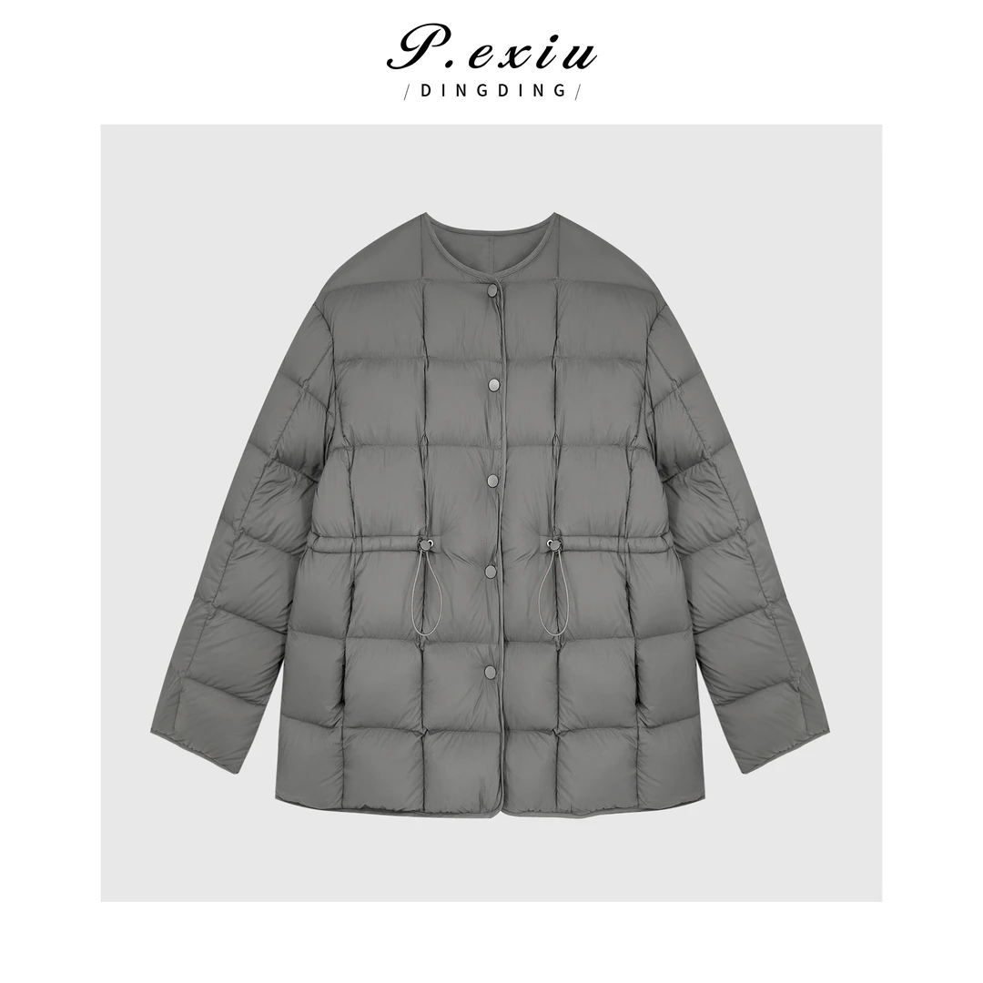 PanYiXiu/潘依绣【雾都清晨】进口白鹅绒蓬松保暖圆领羽绒服MJC138