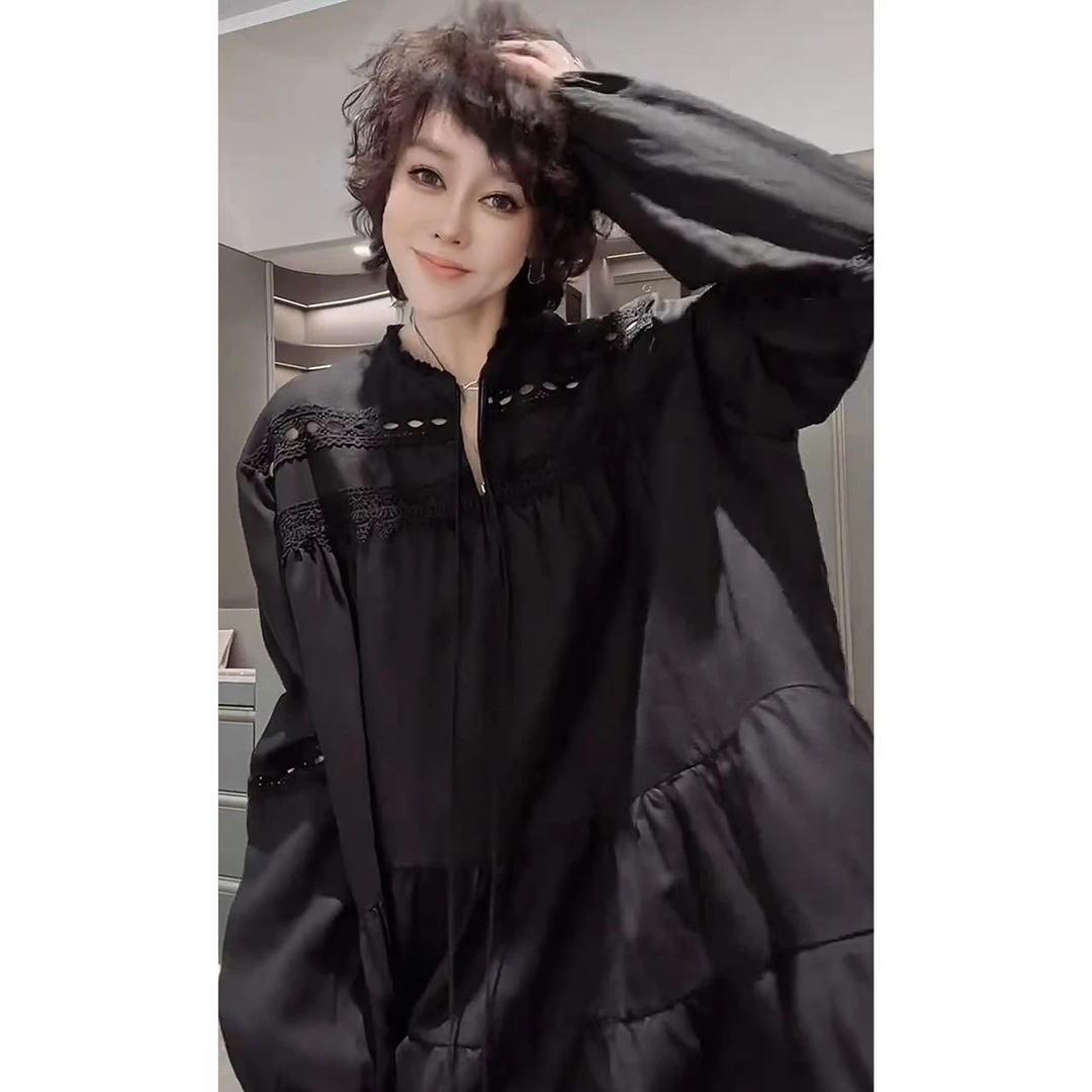 【佳姐专属】23819新款定制时尚百搭休闲潮流设计感衬衫镂空裙4/14