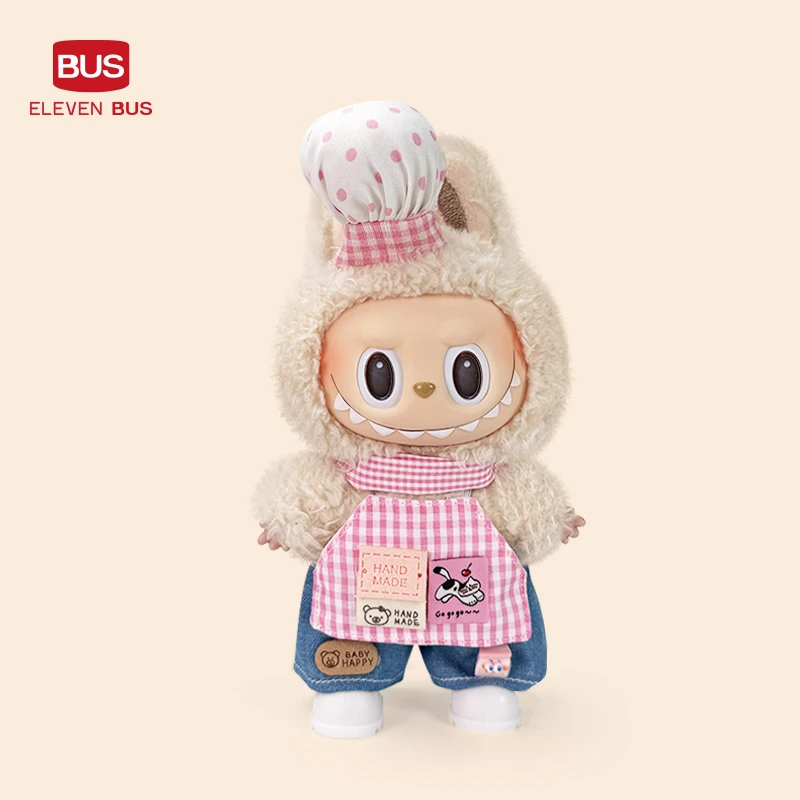 （新品）拉布布厨娘套装labubu一代二代三代小厨娘娃衣套装