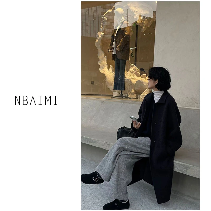 长款苏力大衣 冬季休闲百搭气质宽松中长款保暖苏力大衣