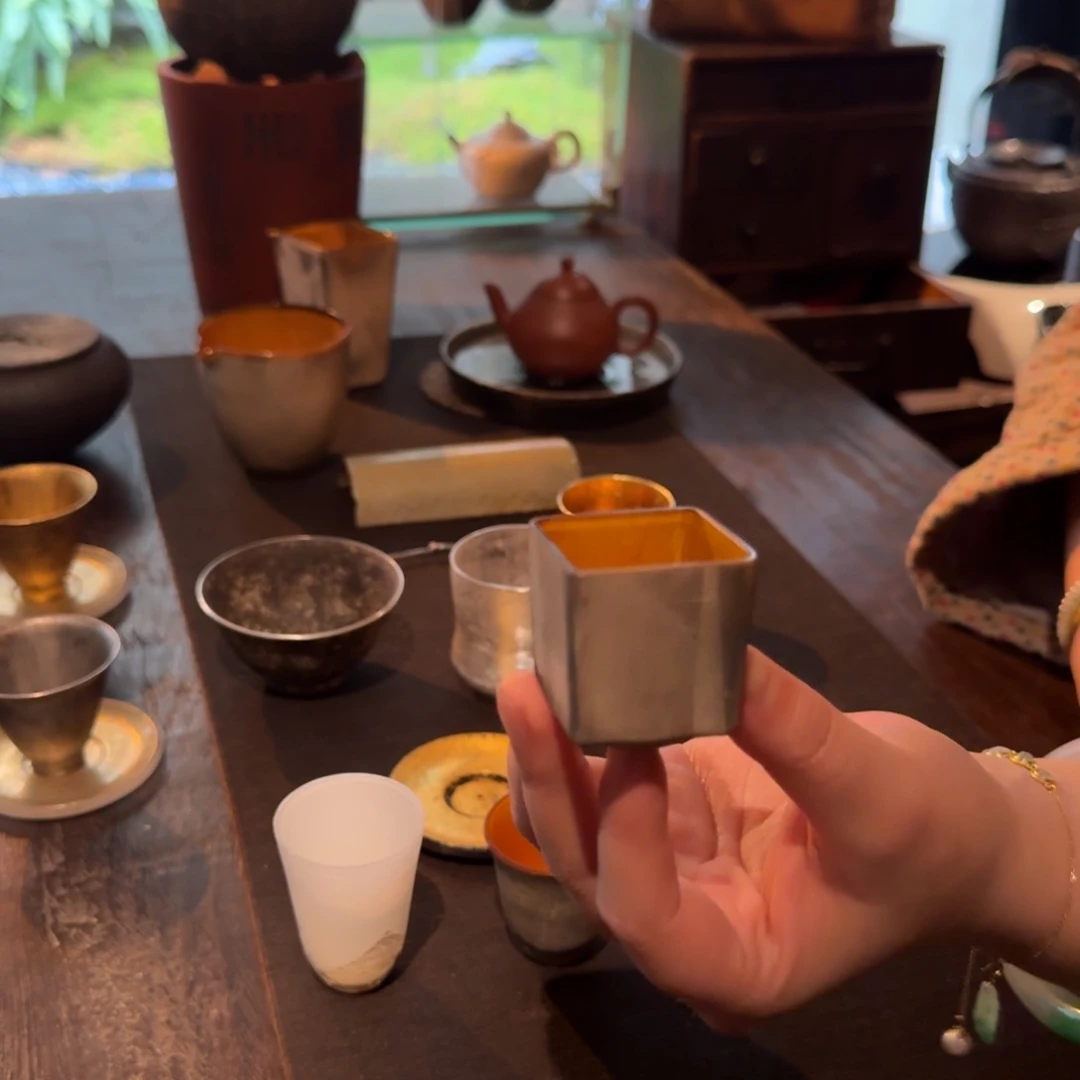 沁作品琉璃方杯小茶杯