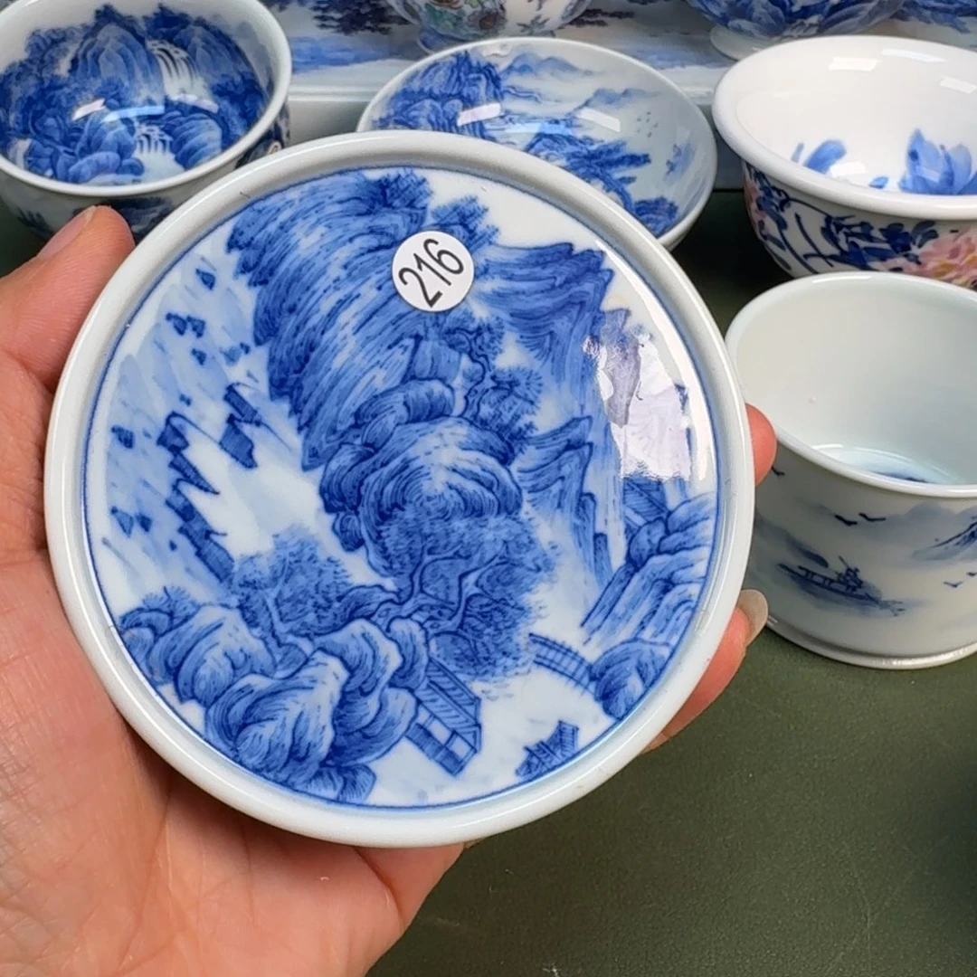陶瓷景德镇纯手绘茶具圆圆216