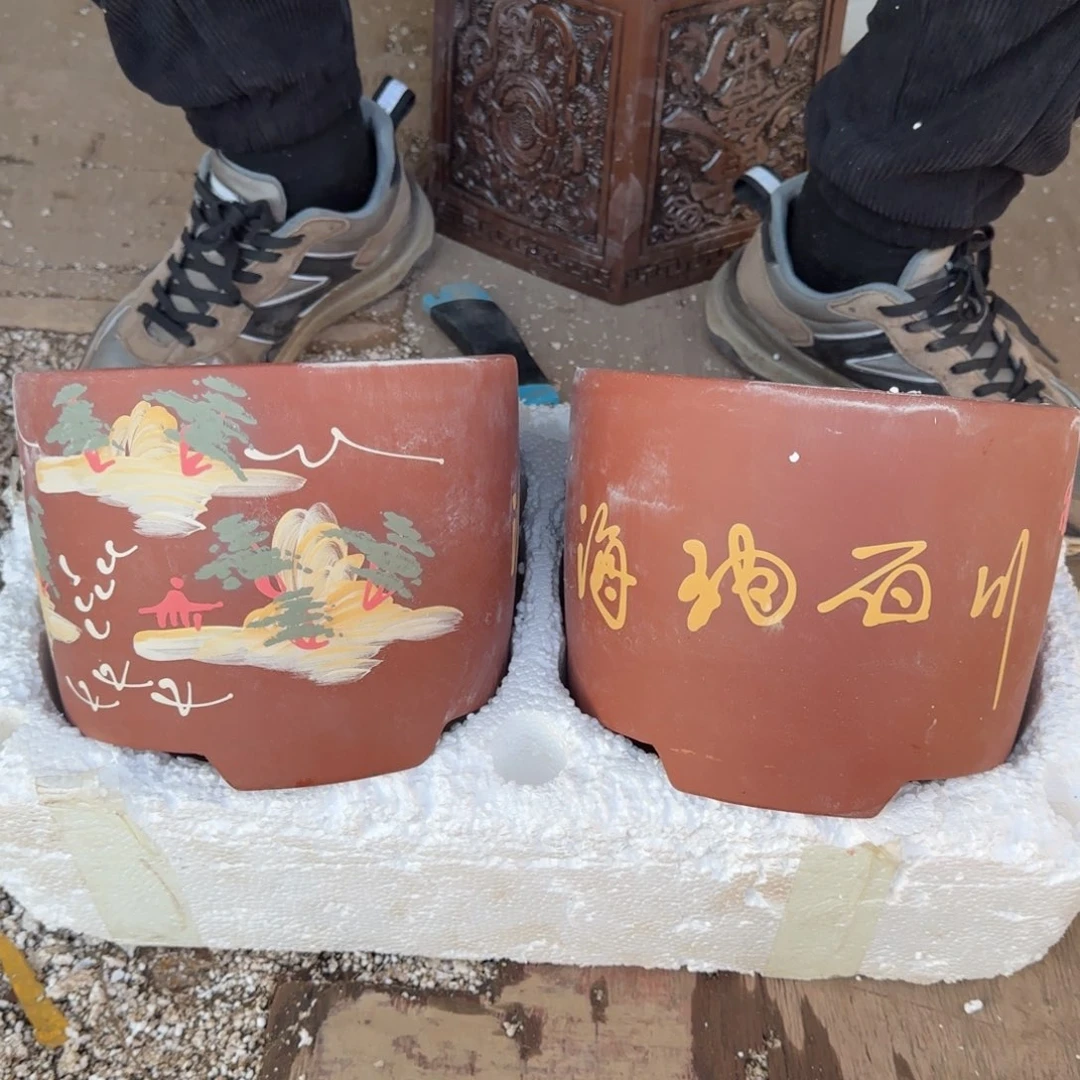 紫砂花盆口径15.12口径