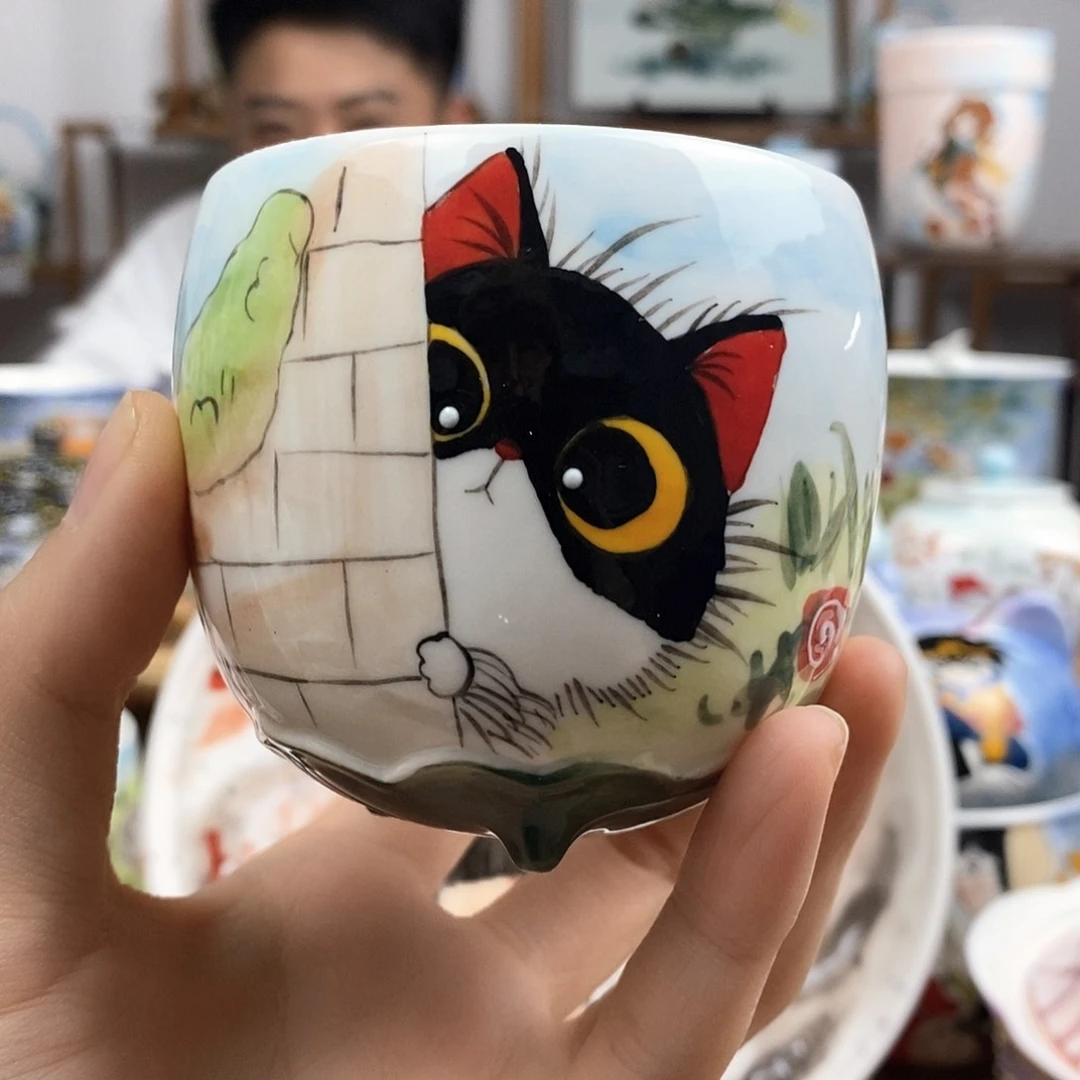 杯景德镇陶瓷高温瓷