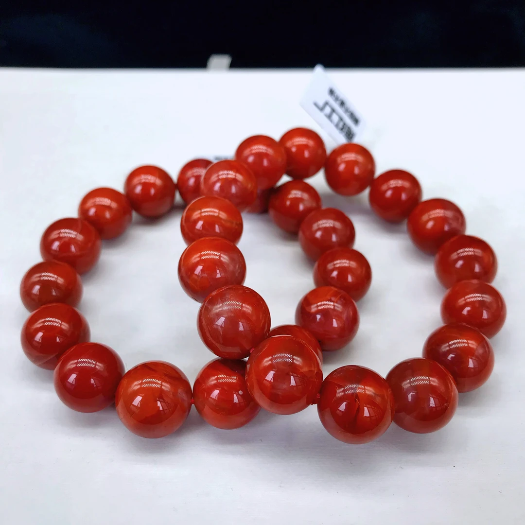 【小雪】南红四川瓦西毕业级百搭手串14mm（多样式发其一）