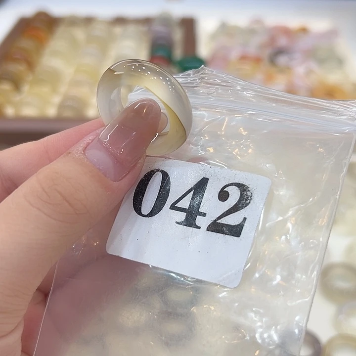 合金戒指玛瑙/玉髓42港17