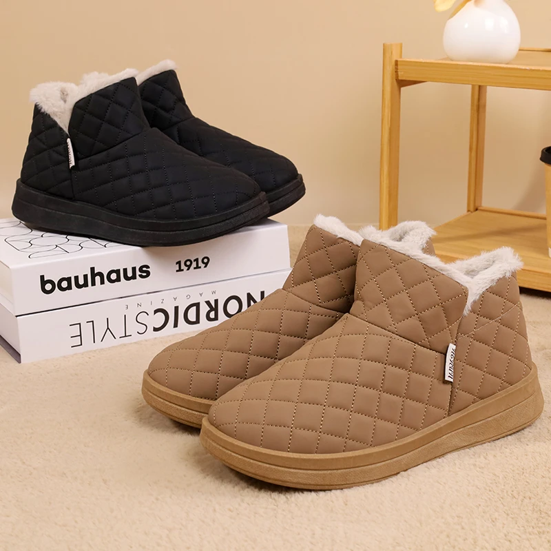 新款雪地靴加绒加厚2025保暖棉鞋防水防滑鞋