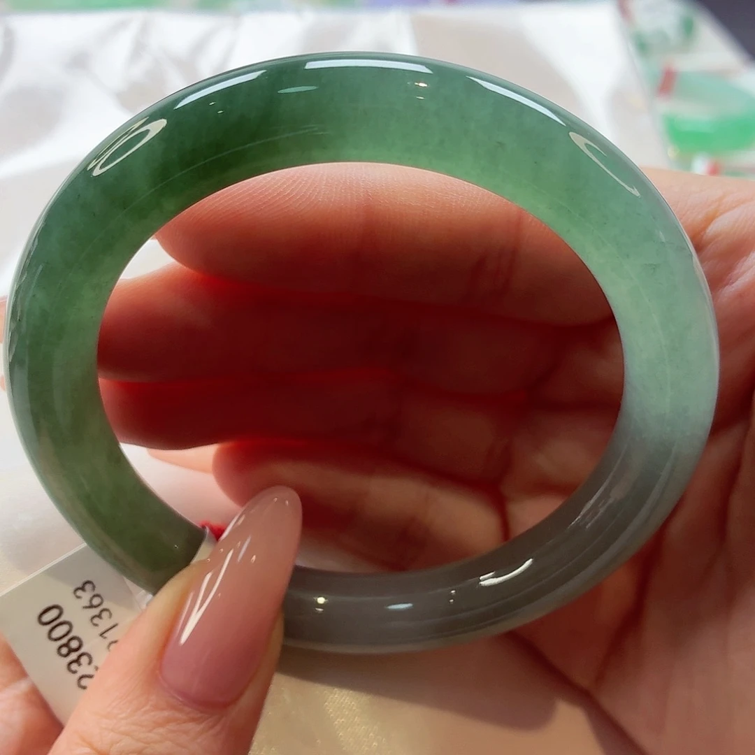 翡翠未镶嵌手镯（圆镯）22（59号）