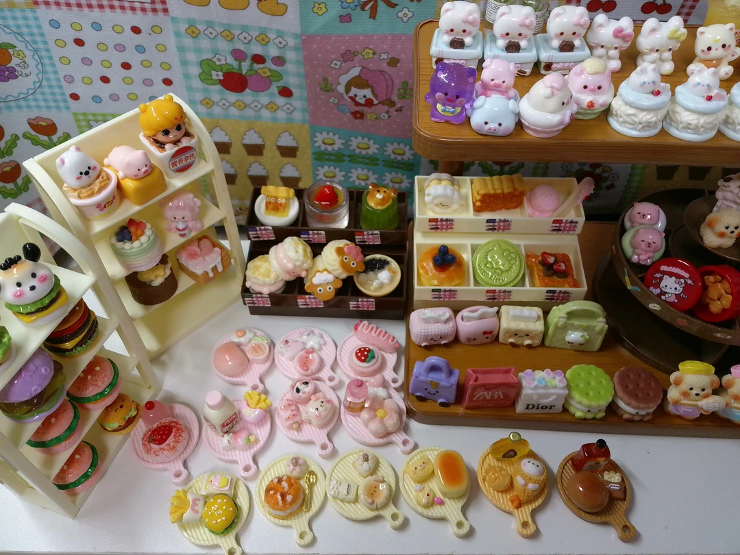 食玩冰箱贴 小小竹DIY  手工冰箱贴5个随机发货