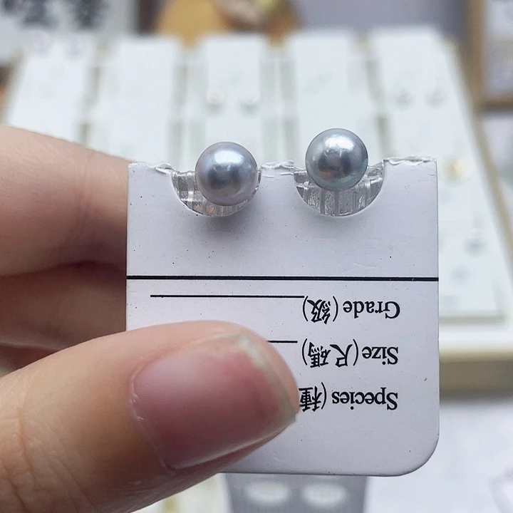 海水珍珠耳饰银S925镶嵌灌*包