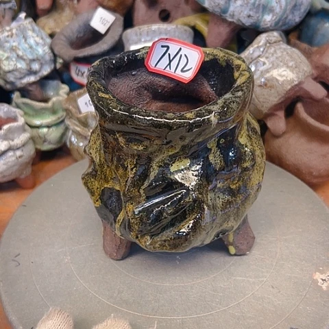 粗陶花盆手工花盆制作就这样