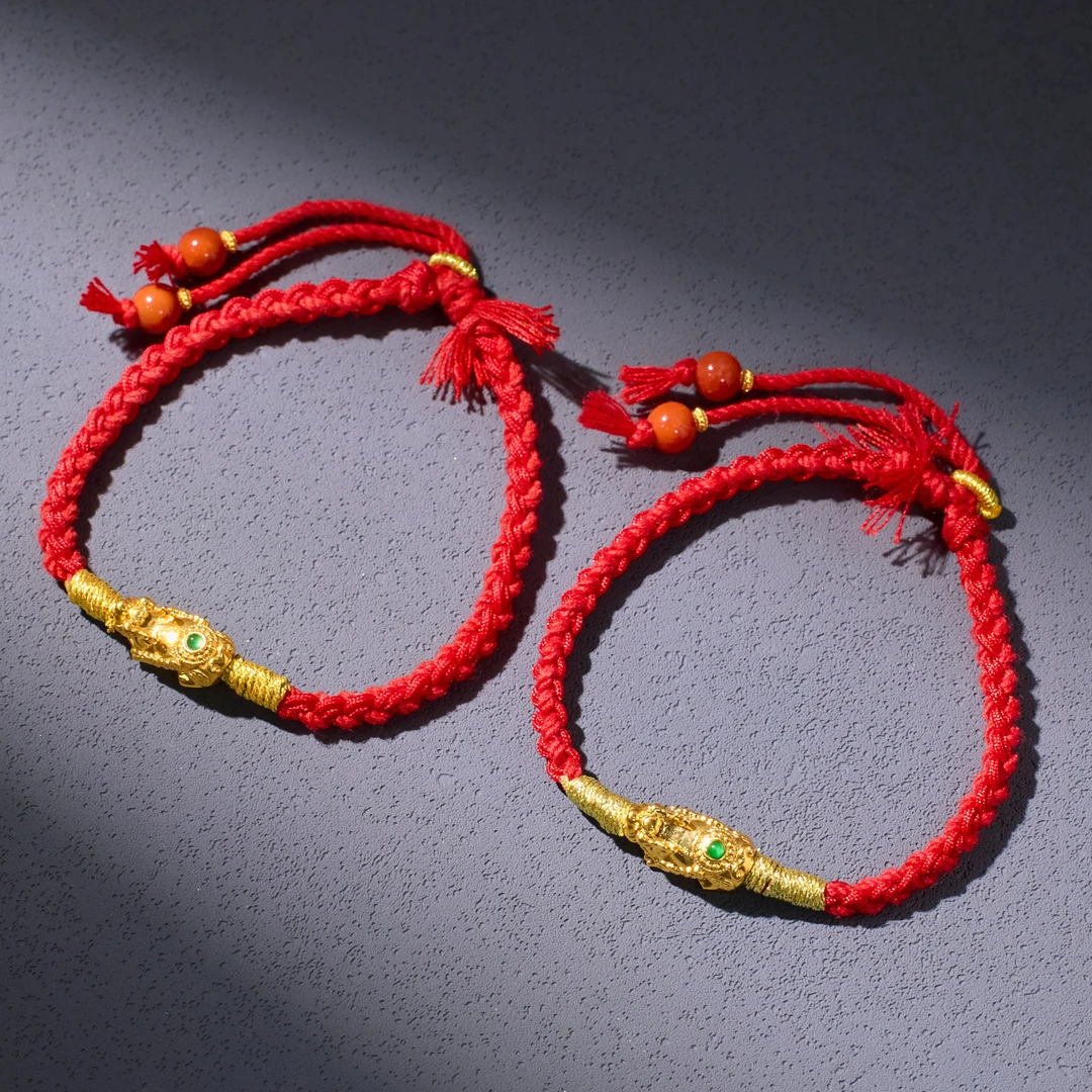 【歪歪】（素金）貔貅*18K金镶嵌（多样性发一）XB-J6678