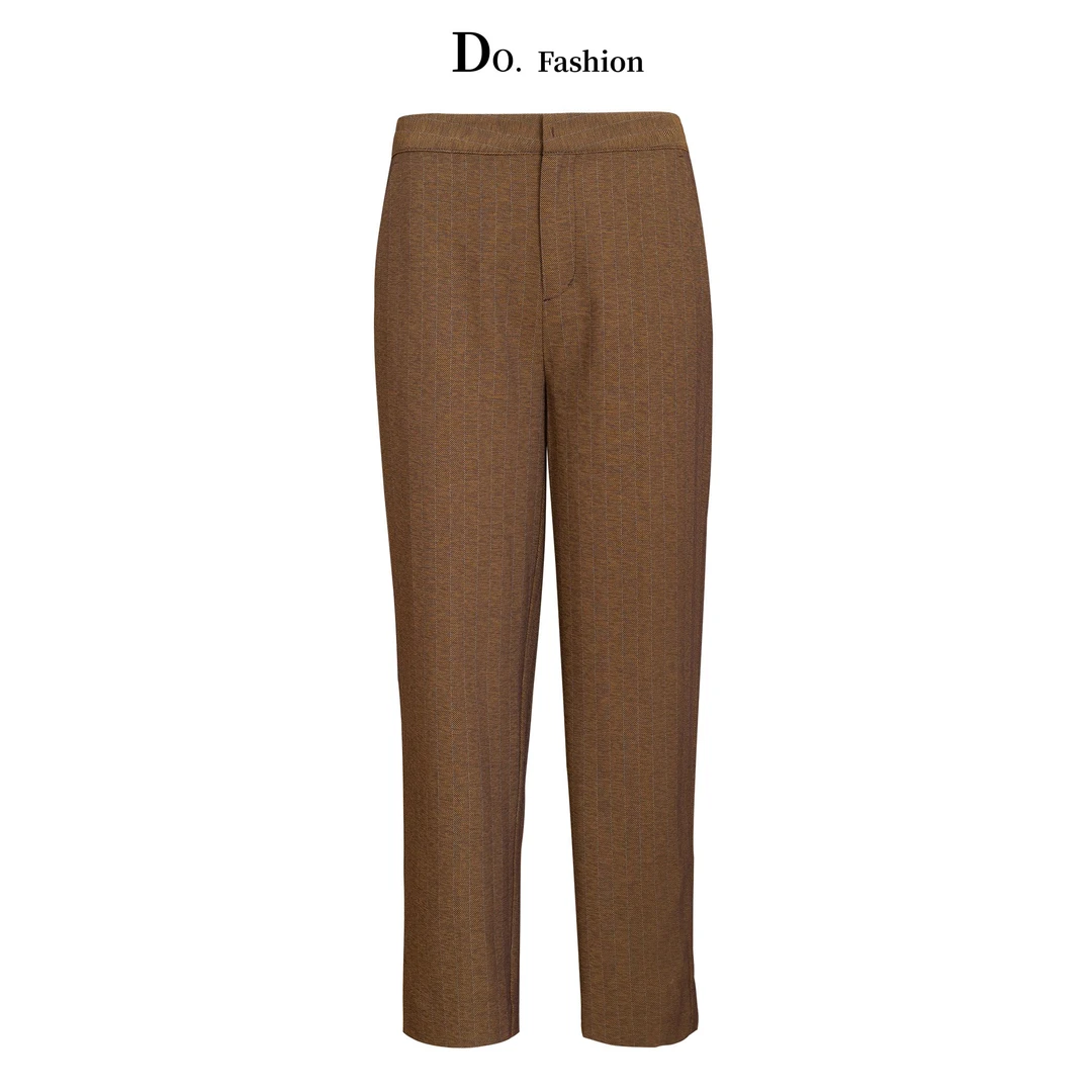 【Do.Fashion欧阳】设计师款秋季复古格纹英伦西装裤