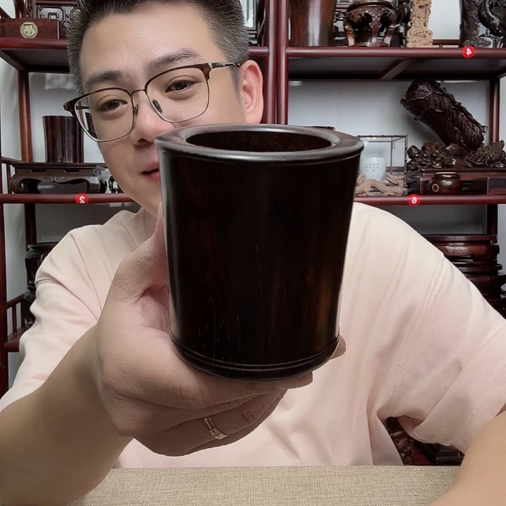 大红酸枝工艺品底座