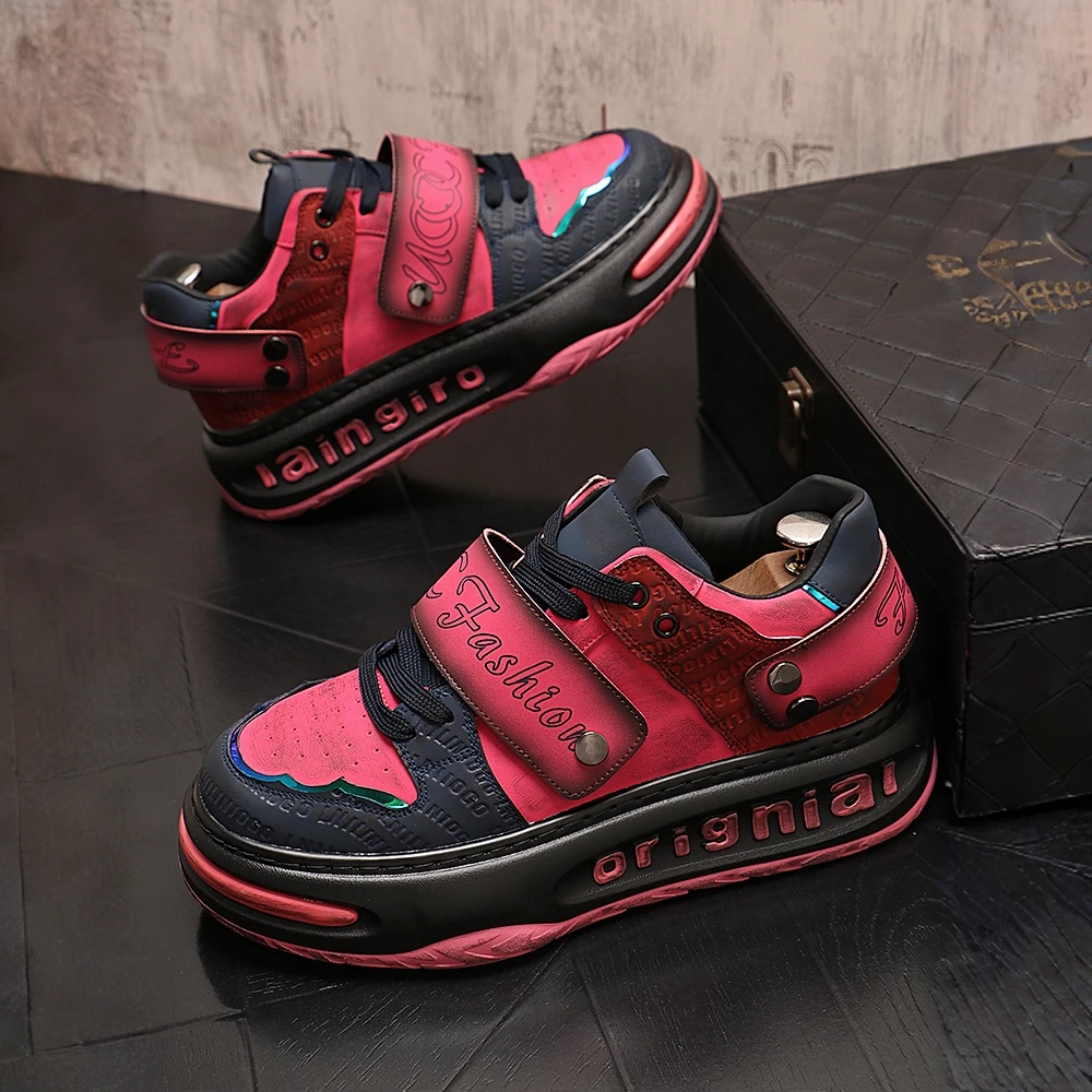 法莎尼亚轻便厚底老爹鞋2025爆款休闲鞋时尚潮流轻奢百搭潮鞋男鞋