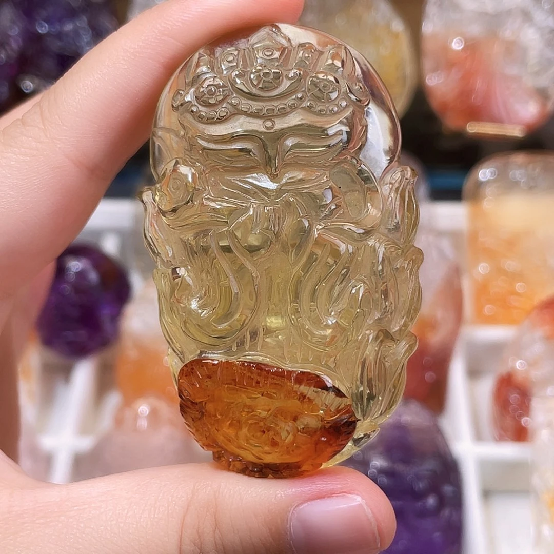 未镶嵌颈饰水晶黄水带胶花
