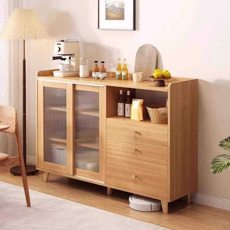 日式餐边柜靠墙一体客厅靠墙茶水柜厨房置物柜收纳柜子斗柜储物柜