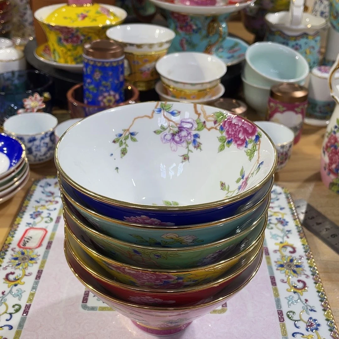 珐琅景德镇陶瓷瓷碗