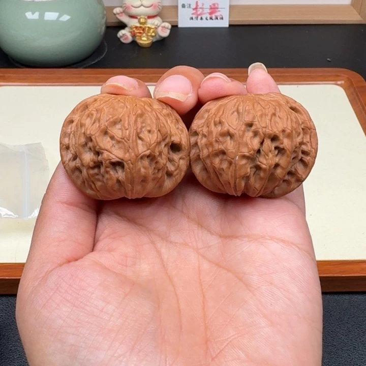文玩核桃把件张*磨盘41